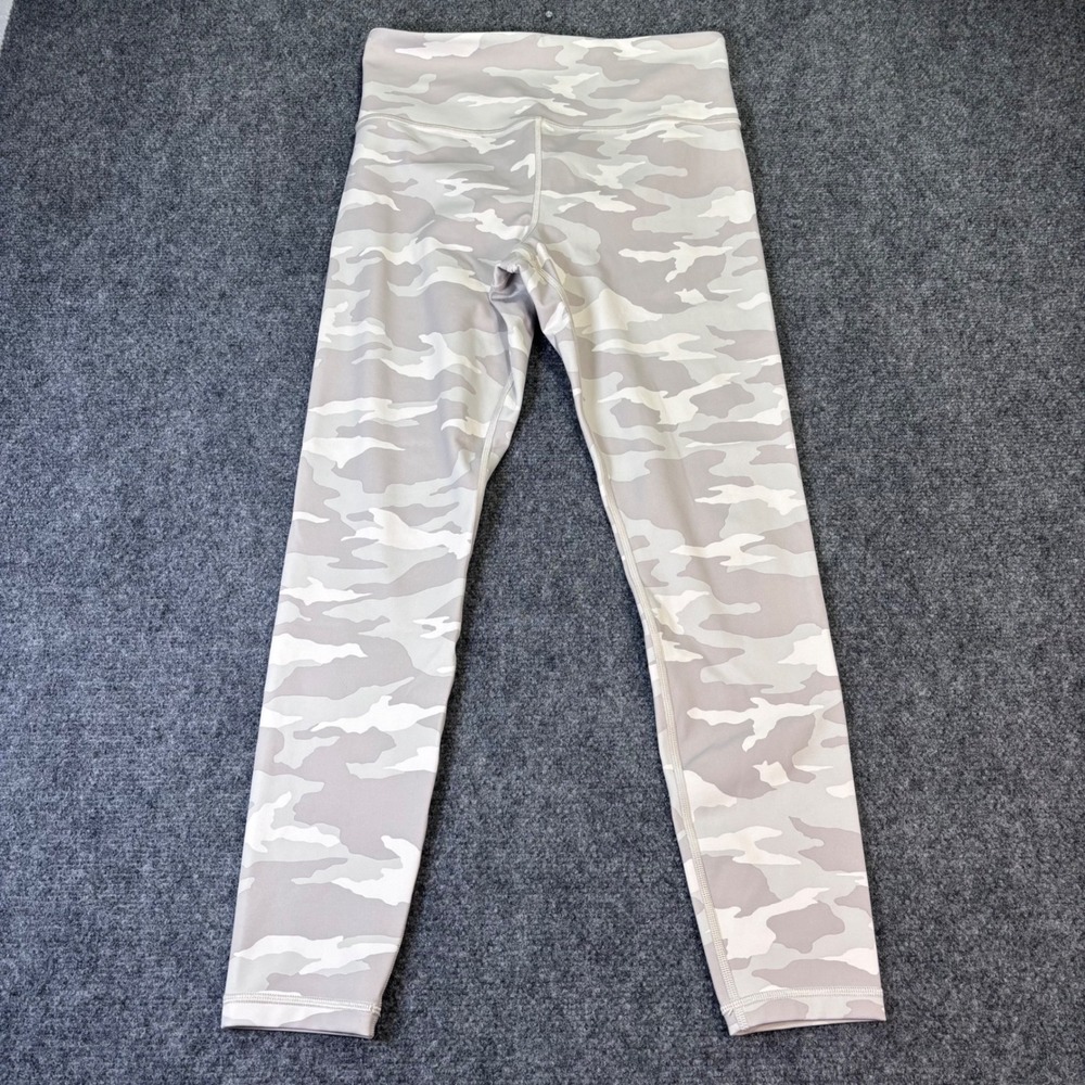 Athleta Elation 7/8 Tight Grey Camo High Rise Leggings MT Medium Tall